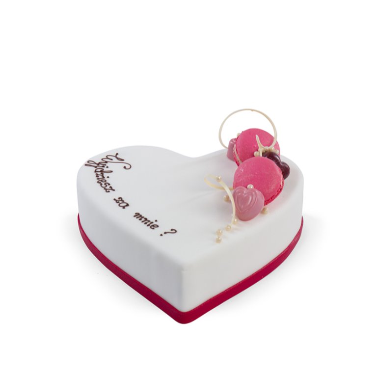 Торт Макарон сердце - Екстра-декоровані торти - Торти