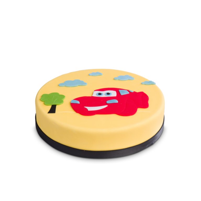 Торт Гоночний автомобіль плоский - Екстра-декоровані торти - Торти