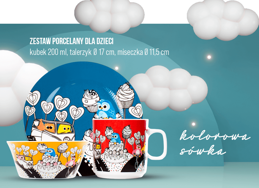 Zestaw porcelany dla dzieci 6d